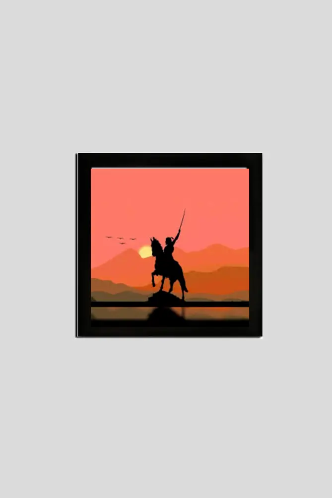 Wall poster of Shri Chatrapati Shivaji  Maharaj on his horse